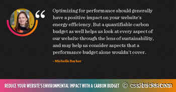 Reduce Your Website’s Environmental Impact With a Carbon Budget