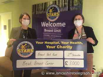 Blackburn charity donates £3,000 to Stars Appeal Breast Unit