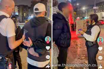 TikTok video shows police searching men after alleged spiking conspiracy