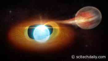 Roasted and Shredded by a Stellar Sidekick: Astronomers Find White Dwarf Blasting a Companion Object