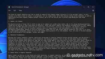 Microsoft Testing Notepad With Dark Mode, Multi-Level Undo Feature on Windows 11