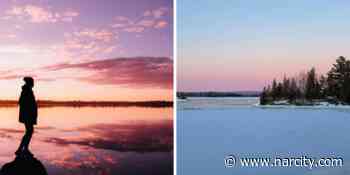 This Island Hike Near Ottawa Has Snowy Forest Trails & Bubblegum Pink Sunsets - Narcity Canada