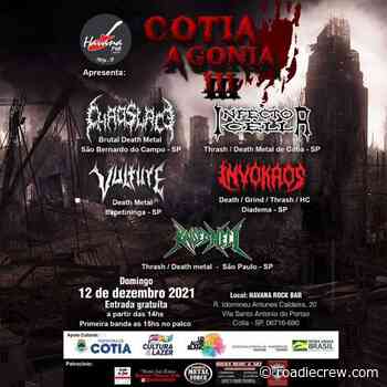 COTIA AGONIA III (INFECTOR CELL, Raised Hell, Invokaos, Chaoslace e Vulture) - Roadie Crew