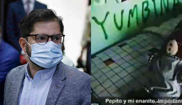 Polémica en redes por palabra “Yumbina” escrita en pieza de Boric: es una banda de punk de Punta Arenas