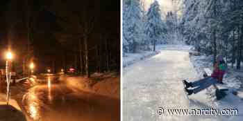 You Can Skate On A Magical Torch-Lit Ice Trail Through A Forest Near Ottawa This Winter - Narcity Canada