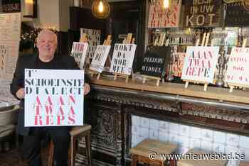 Erik Willems schildert Antwerpse spreuken voor brandwondencentrum Oscare: “Amai m’n orgel”