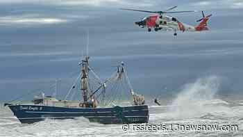 Coast Guard airlifts fishermen to safety after boat went adrift along Outer Banks