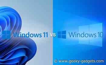 Windows 10 vs Windows 11