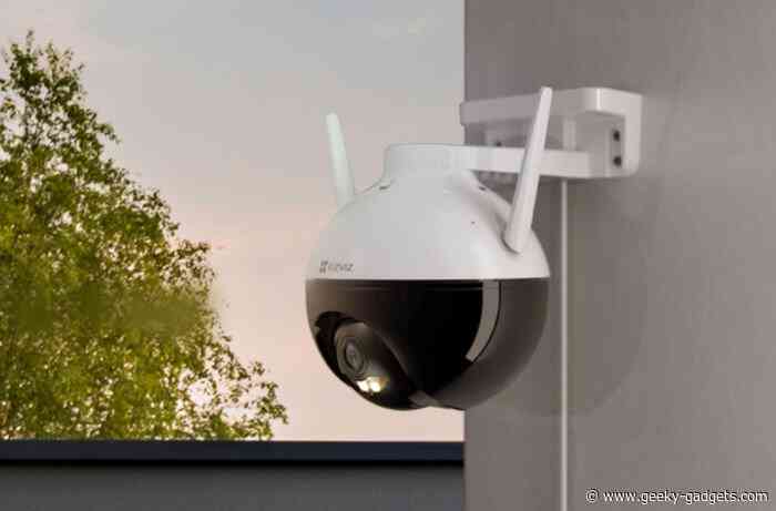 EZVIZ C8C pan and tilt wireless outdoor security camera offers all-around home protection