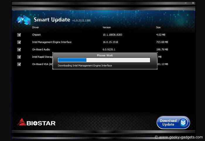 BIOSTAR Smart Update utility tool makes motherboard BIOS updating easy