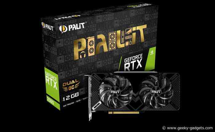 Palit GeForce RTX 2060 Dual Overclocked 12GB graphics card