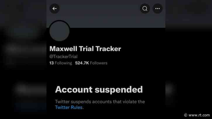 Twitter suspends popular Ghislaine Maxwell ‘trial tracker’ account