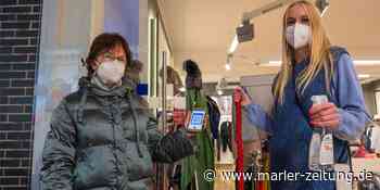 Bändchen und Einbahnstraße – so funktioniert 2G-Shopping in Marl - Marler Zeitung