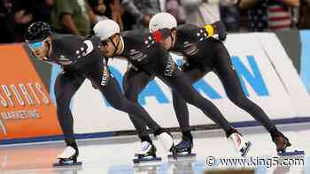 US sets world speedskating record in Olympics tune-up - KING5.com