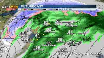 First Alert Weather: Quiet through Friday, Yellow Alert for high winds Saturday