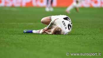 Milan, tegola Simon Kjaer: intervento ai legamenti del ginocchio sinistro, si opera venerdì - Eurosport IT