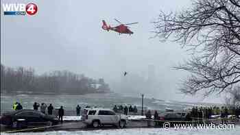 Dramatic video: Coast Guard pulls body from edge of Niagara Falls after car gets submerged in rapids