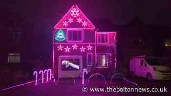 House in Westhoughton famous for LED Christmas light show