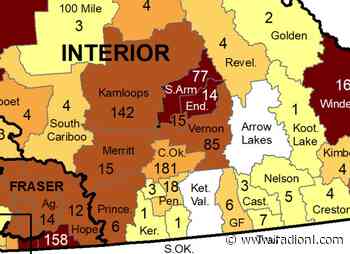Kamloops local health area reports 142 new COVID-19 cases between Oct. 31 and Nov. 6 - radionl.com