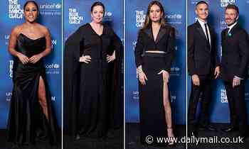 Olivia Colman joins a leggy Alex Scott and dapper David Beckham at star-studded Unicef gala - Daily Mail