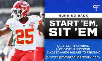 NFL RB Start 'Em, Sit 'Em Week 14: AJ Dillon to astound, Mike Davis is unsound, Clyde Edwards-Helaire to rebound - Pro Football Network