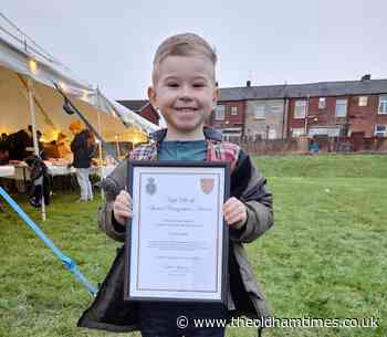Chadderton boy given special award for litter picking work - theoldhamtimes.co.uk