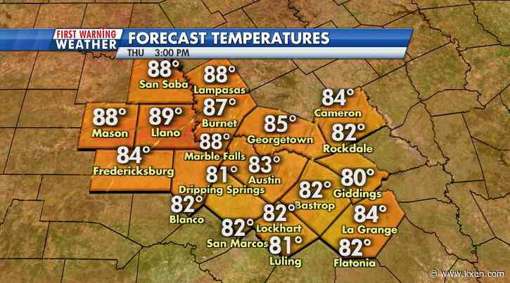 Record breaking highs ahead of strong weekend cold front