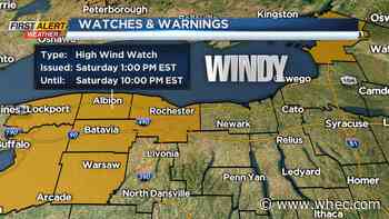 Yellow Alert Saturday: High winds likely