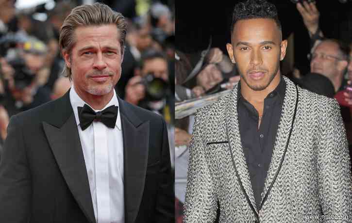 Brad Pitt reportedly working on a racing film with Lewis Hamilton