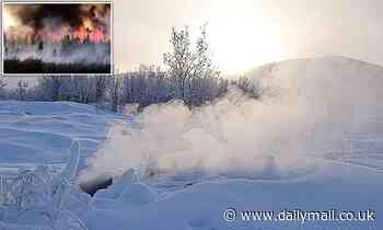 'Zombie fires' burn near the world's coldest village despite temperatures of MINUS 60C