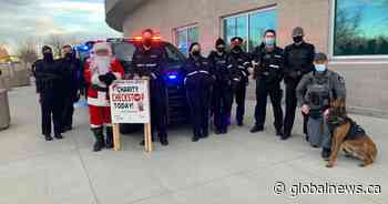 Lethbridge Police Service Charity Checkstop brings in donations for Christmas Hope campaign - Globalnews.ca