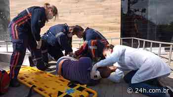 Pai e filho caem de escada de 8 metros em Ponta Grossa - 24Horas