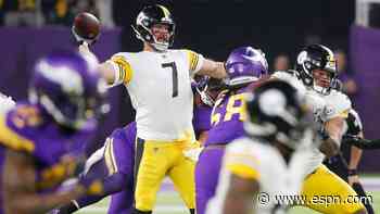 Steelers' playoff hopes dwindle after failed comeback vs. Vikings