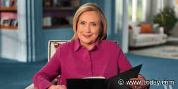 Hillary Clinton chokes up as she reads parts of the victory speech she hoped to deliver in 2016