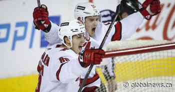 Aho scores in OT to lead Hurricanes to 2-1 win over Flames