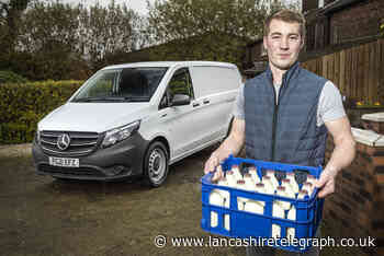 Lancashire dairy man goes back to the future with fully electric milk float