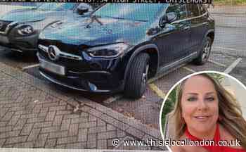 Bromley Council tickets driver parked inches out of bay line