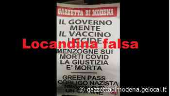 False locandine No vax della Gazzetta di Modena davanti alle edicole. Scatta la denuncia - La Gazzetta di Modena