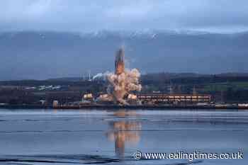 Power station chimney demolished in 'milestone' for journey to net-zero - Ealing Times