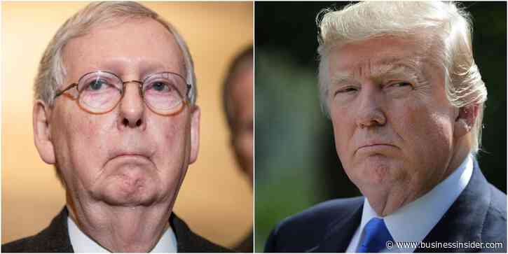 Trump's allies are trashing Mitch McConnell for reaching a deal with Democrats to avert a catastrophic debt-ceiling default