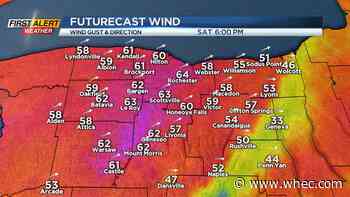 Yellow Alert for damaging wind gusts Saturday