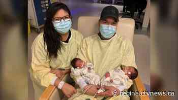 'Really surprised': Sask. family welcomes third consecutive set of twins in 4 years