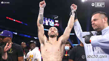 Muhammad Ali's grandson Nico Ali enters the ring at Madison Square Garden