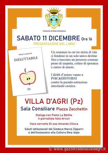 A Marsicovetere la presentazione di “Ineluttabile”, l'opera prima dell'avvocato Paolo La Bollita » La - La Gazzetta della Val d'Agri