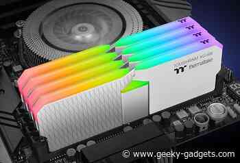 Thermaltake White TOUGHRAM XG RGB DDR4 memory now available