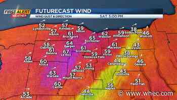 Red Alert for threat of damaging wind and power outages Saturday
