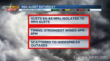 Saturday's high winds prompt empty truck ban on Thruway, cancellations, early closures, Red Alert