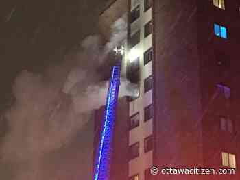 Crews douse fire on eighth floor of Meadowlands Drive East building - Ottawa Citizen