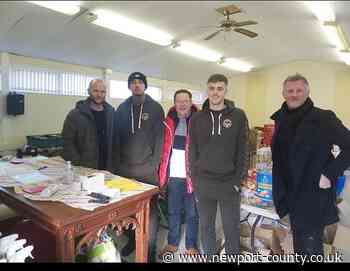 Newport County staff visit local food bank - newport-county.co.uk