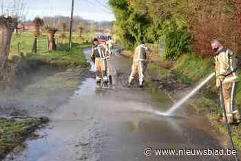 Wateroverlast in de streek rond Oudenaarde en Brakel